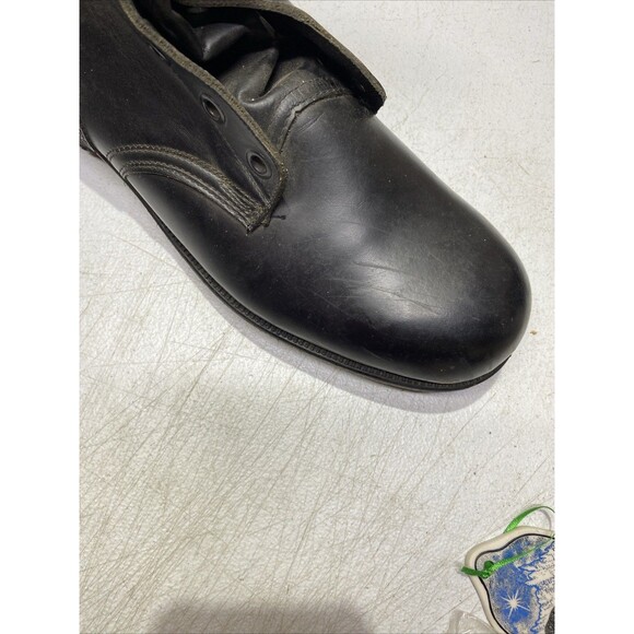 Genesco CIC Vintage US Military Combat Boots Black Leather Lace Up Size 12 N main image 5